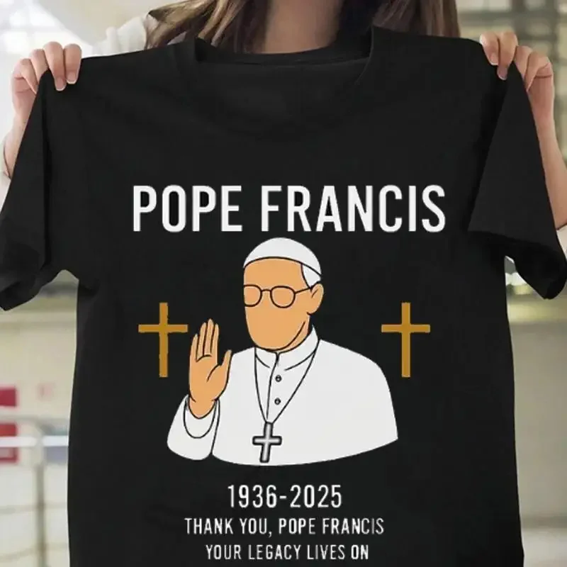 Pray For Pope Francis T Shirt Vatican Catholic Rip 1936 2025