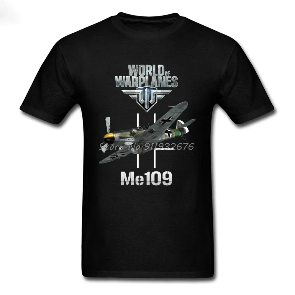 Luftwaffe Pilot Plane Warplanes Print Tshirt For Men 100% Cotton O Neck Youth Tops Shirt Normal T-Shirt Aerospace Engineer