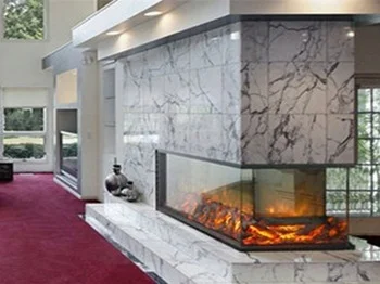 Light Adjustable Thermostat Household English 1800mm Built-In Two-sides Decorative Electric Fireplace Insert Multicolor LED