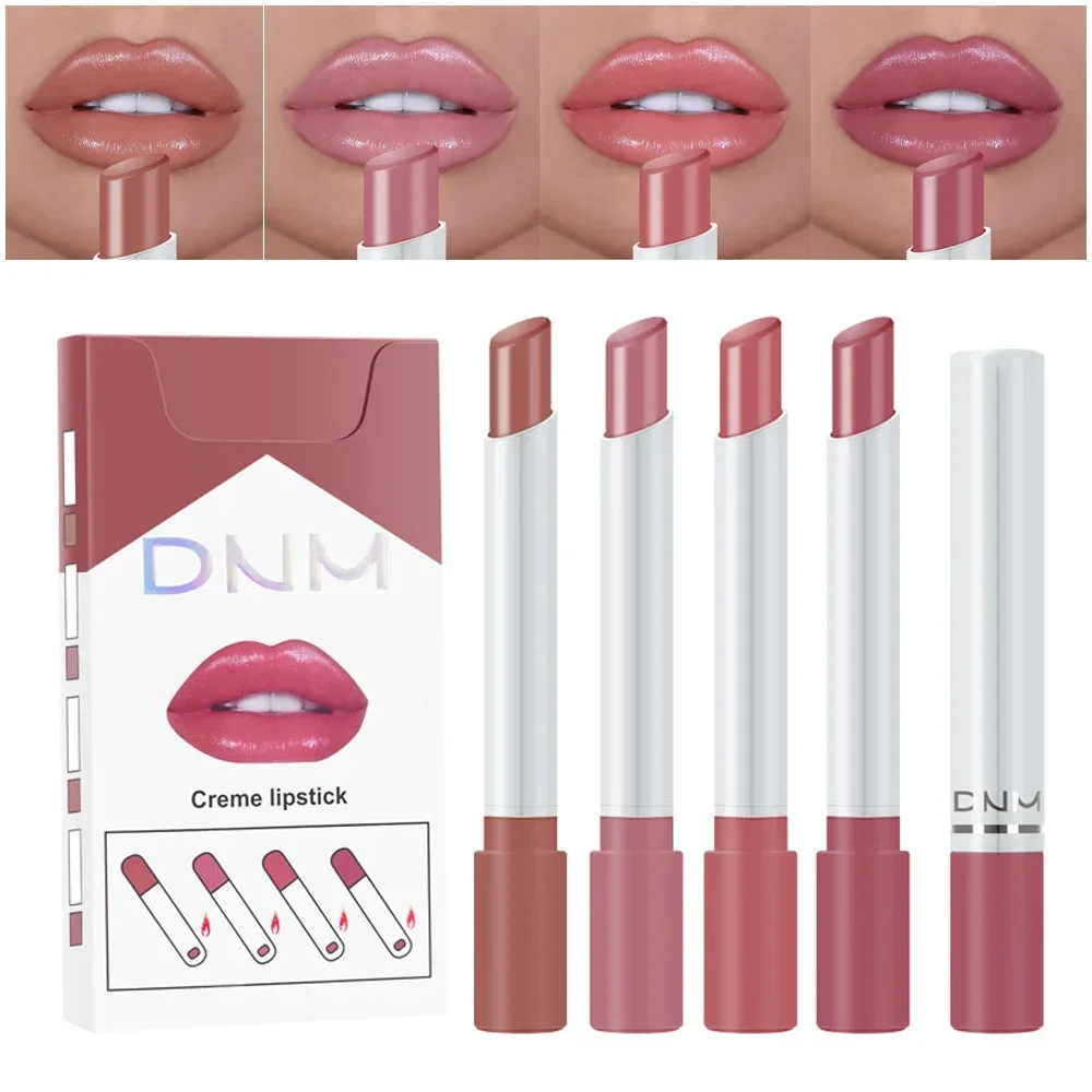 Heallor 1/4Pcs/Set Lipstick Sexy Lipstick Set Lip Tint Lip Gloss Waterproof Maquillaje Matte Long Lasting Make Up Korean Women C