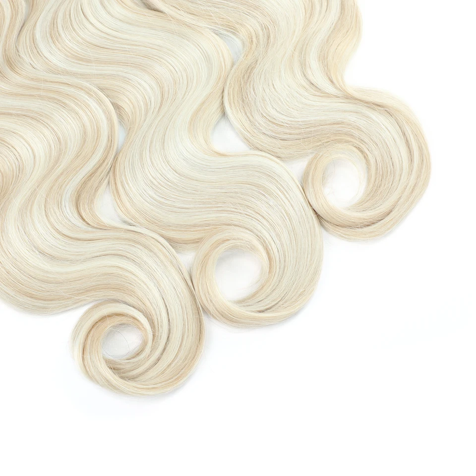 26 pulgadas Body Wave crochet hair, 3 piezas, cabello sintético para trenzas, ombre rubio balayage, extensiones de cabello natural para trenzar, 300g/lote 3