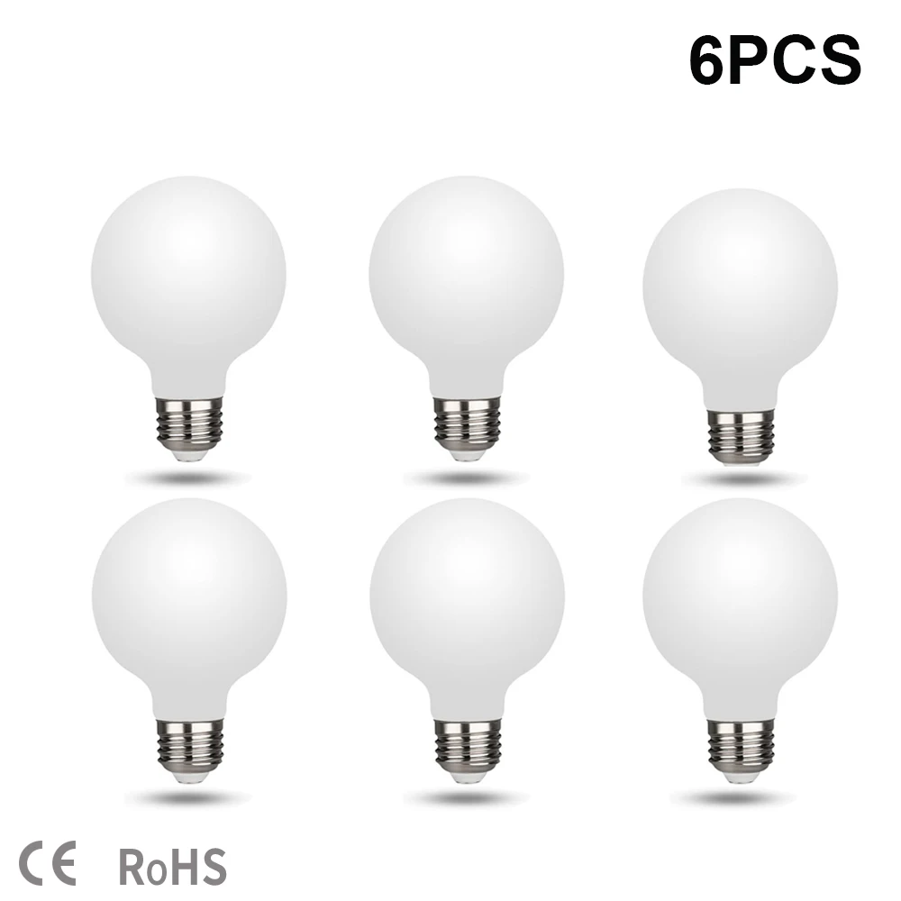 Edison LED Globe Light Bulb E27 5W G80 Frosted Glass Bulb 85-265V Warm White 2700K Natural white 4000K Cold white 6000K Lampada