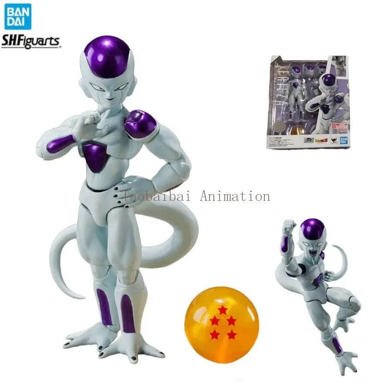 Bandai Original S.H.Figuarts Series SHF Dragon Ball Super Frieza Fourth Form Model Action Figure Toy Collection Gift in Stock