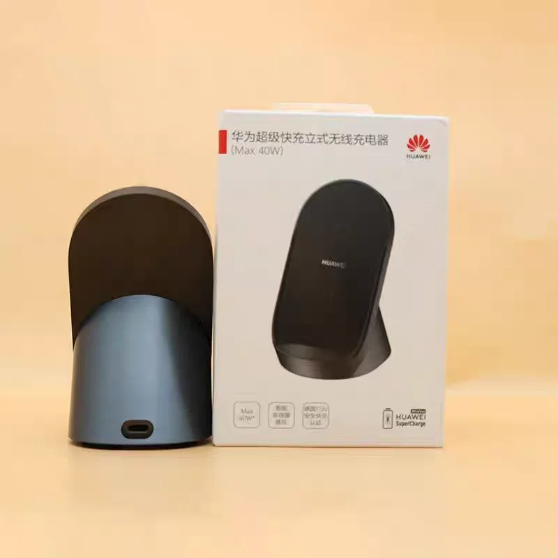 CP62 Huawei Max 40 Вт Super Charge Беспроводное зарядное устройство Подставка Вертикальный настольный компьютер для Huawei Mate 50 40 30 Pro iPhone/Samsung Qi Charge