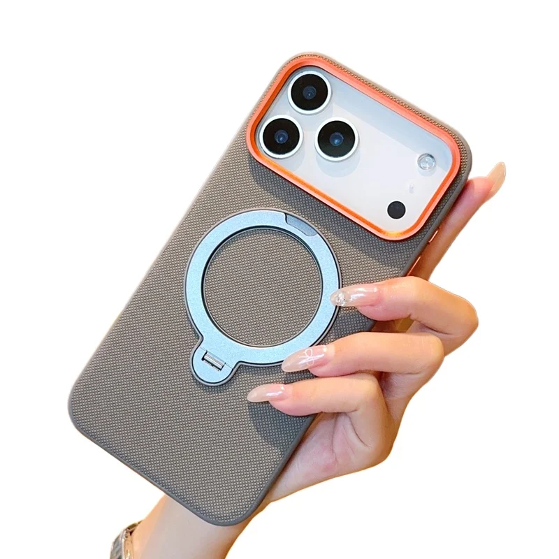 Etui Funda do iPhone 18 17 Pro Max Air Case Magnetyczne Luksusowe Skórzane PU Odporna na Upadki Obrotowa Podstawka z Pierścieniem do iPhone 18 Pro Max — zdjęcie produktu 7