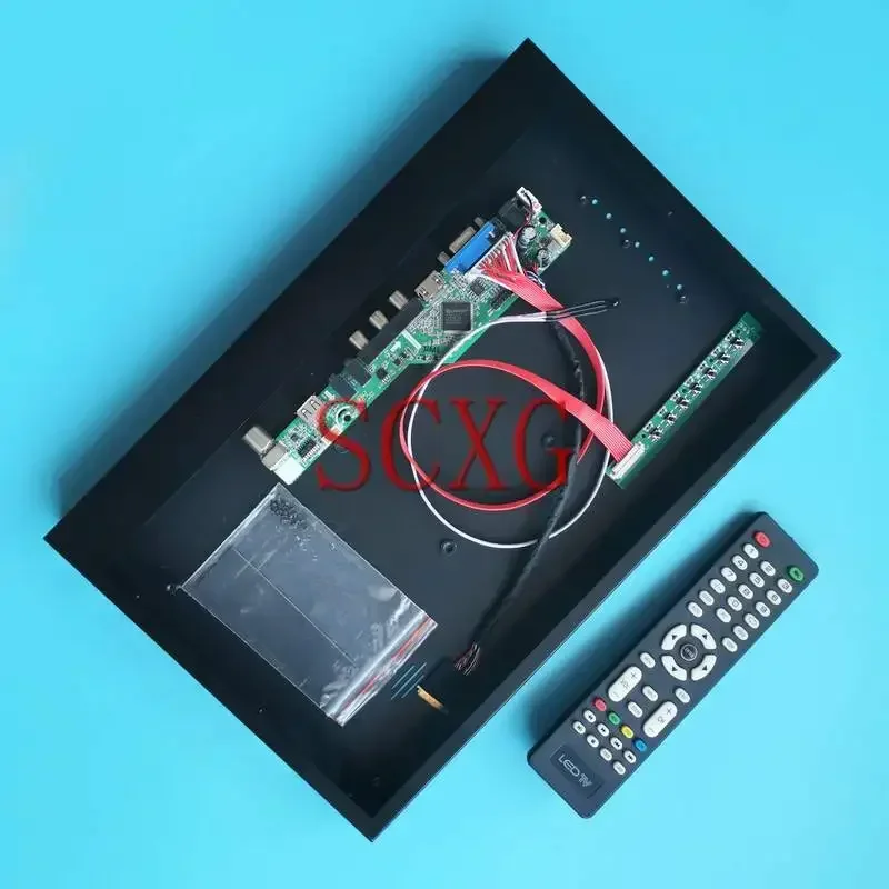 For LP156WH4 LP156WH8 LP156WH9 Metal Case+TV Analog Driver Board DIY Kit 15.6