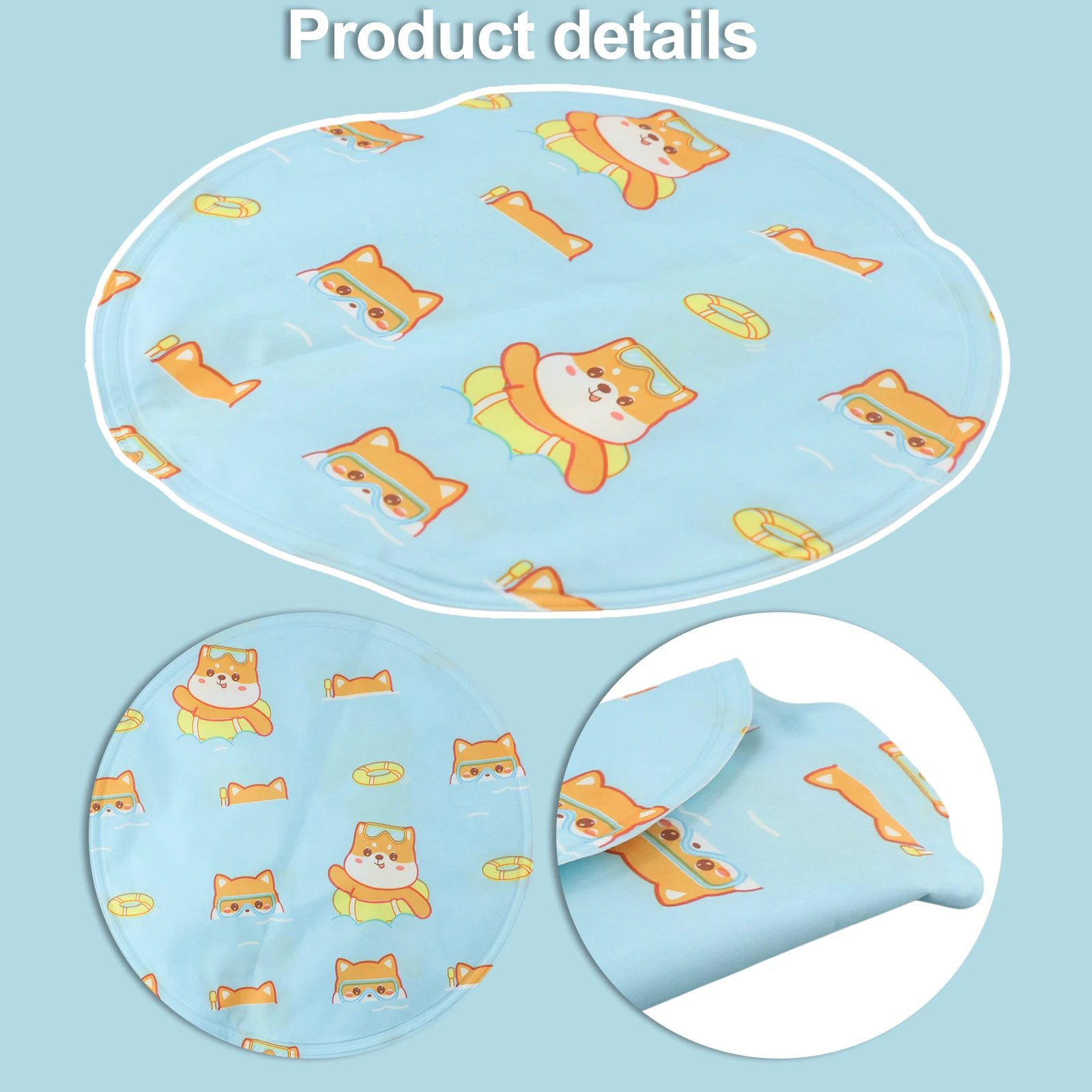 Portable Pet Mat Cooling Gel Pet Pad Pet Travel Foldable For Travel Innovative Cooling Technology For Cats For Dogs