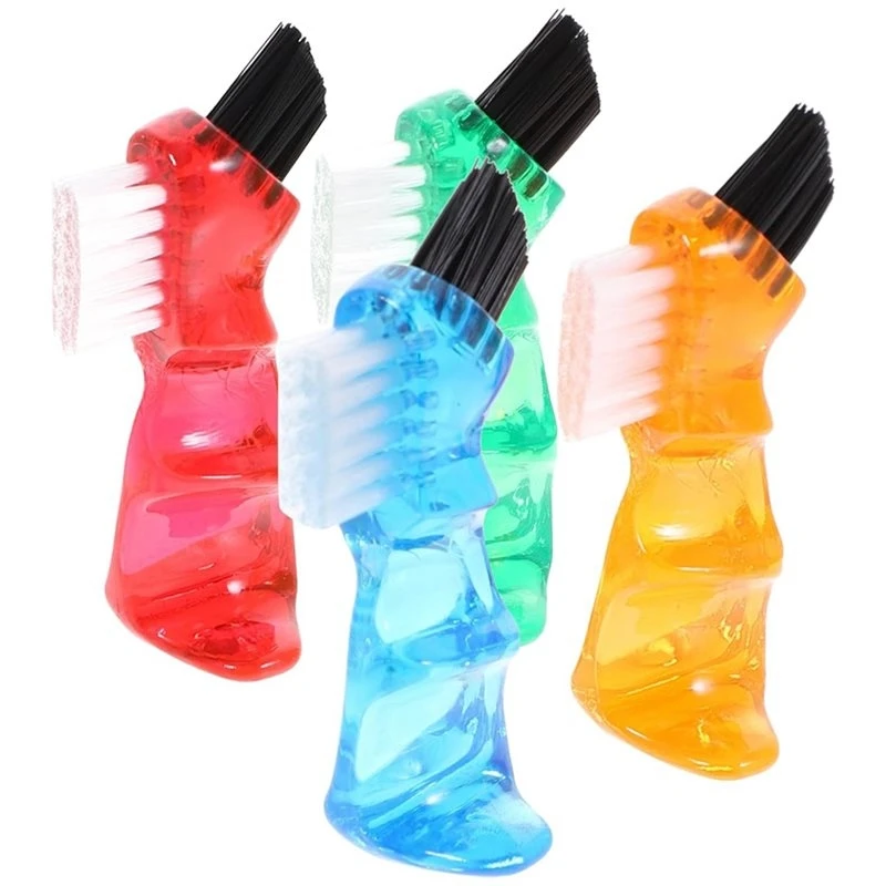 A73U 4Pcs Mini Denture Brush Set With Double-Head Small Cleaning Brushes