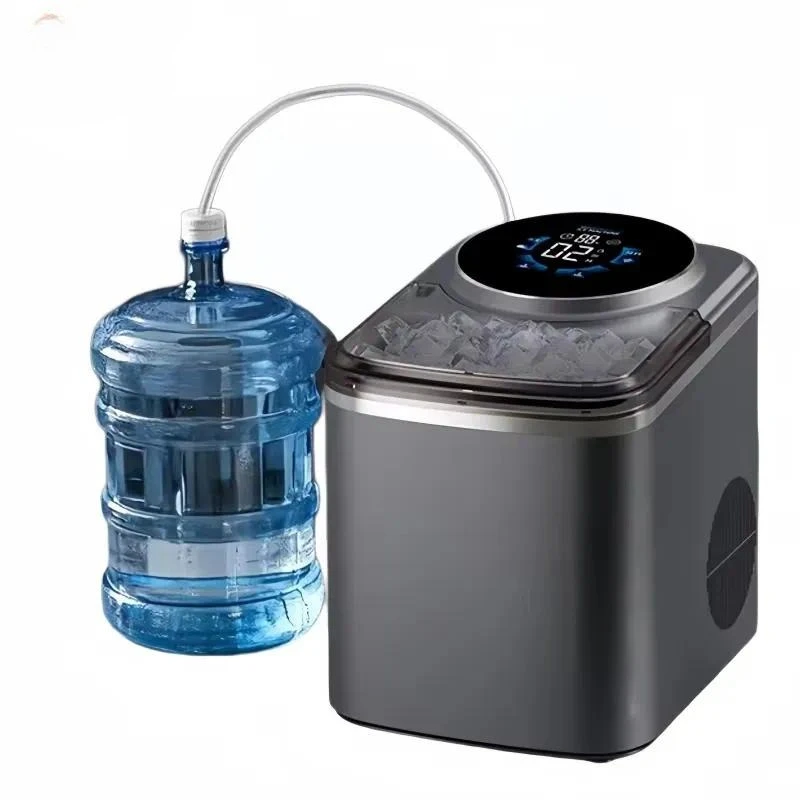 STLF Automatic electric intelligent ice machine, large capacity 16kg/24 hours, square ice, suitable for commercial, home and