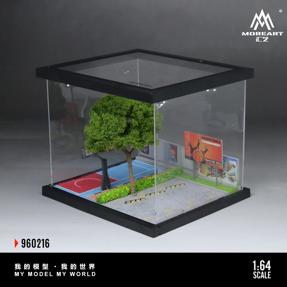 * Pré-encomenda * Mais Arte 1:64 a Cena de Rua Modelo 16, Diorama de Estacionamento de Iluminação Para Exibição, Coleção e Presente