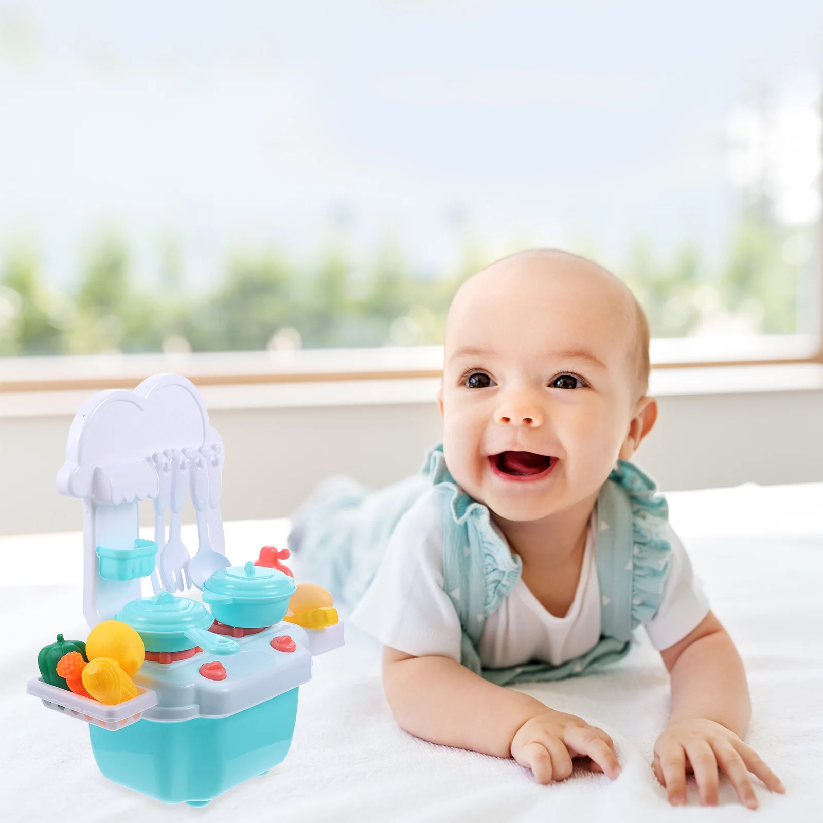 

Educational Kitchenware Chef Toys for Kids Pretend Play Cooking Set Realistic Design Colorful Plastic Safe Non Toxic H Eye