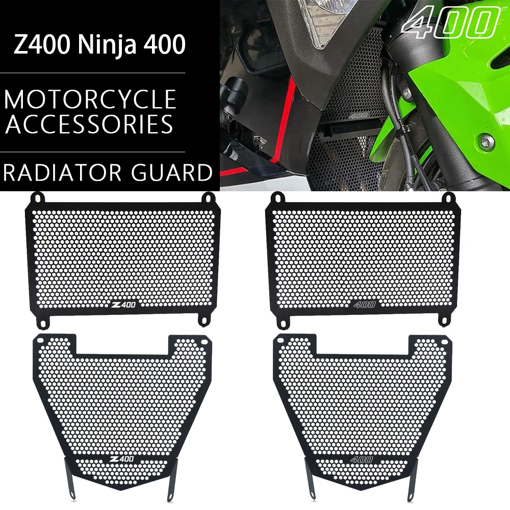 Ninja400 Z400 موتور مدخل هواء غطاء شبكة المبرد غطاء حماية لكاواساكي نينجا 400 Z 400 2018 2019 2020 2021 2022 2023 2024