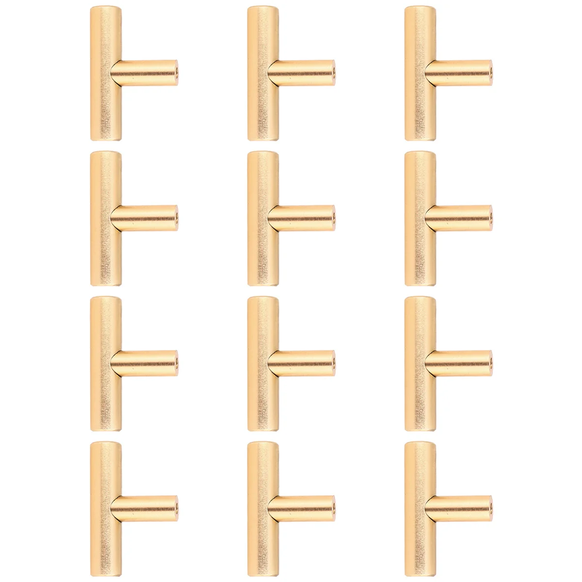 

12Pcs Alloy Pull Handle Smooth Golden Cabinet Knobs for Drawer Door Cupboard Wardrobe Alloy Pull Handle Door Knobs