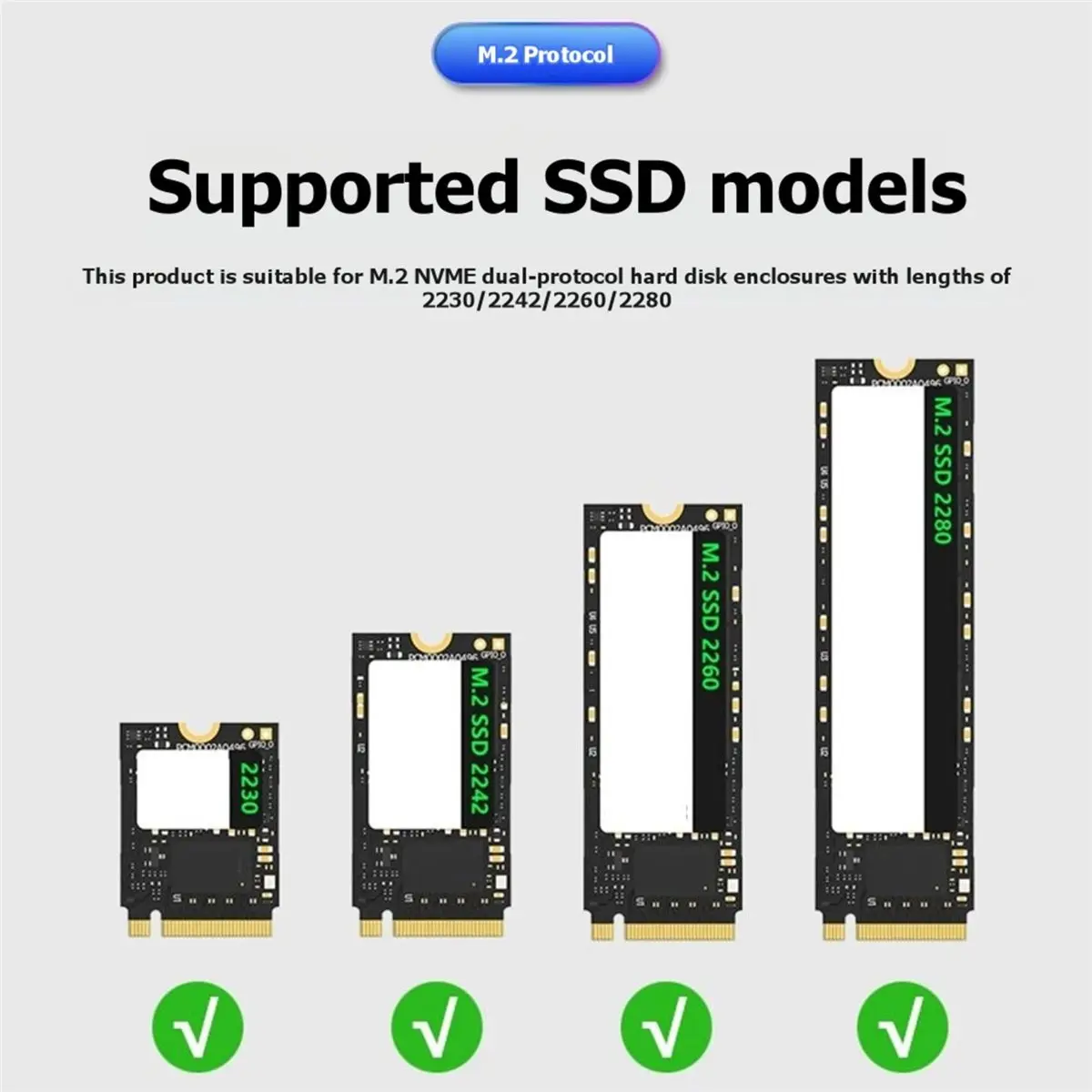 NEW FACTORY~M.2 Expansion Dock NVMe/NGFF HUB External Hard Drive Enclosure 10Gbps SSD Case for M2 Solid State Drive A-C Line