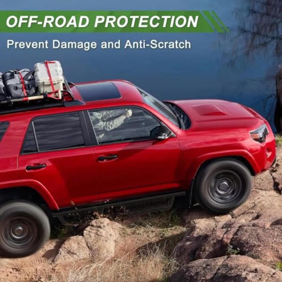 لوحات الجري الثقيلة خطوات جانبية لموديلات Toyota 4Runner 20102024 المتوافقة مع 1424 SR5 TRD PRO و1724 TRD المتينة Ca
