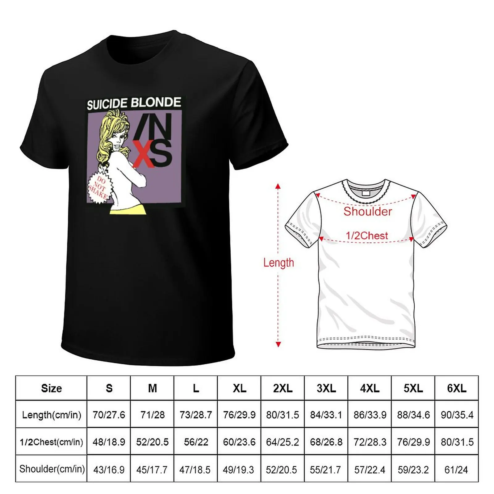 suicide blonde do not shake T-Shirt Long Lasting Casual T-Shirt