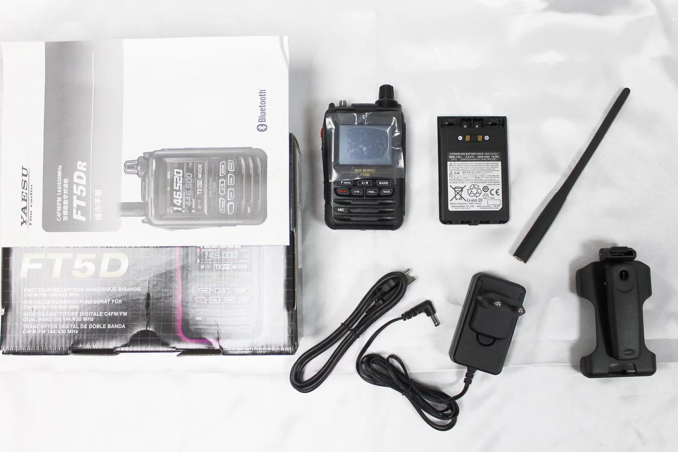 Водонепроницаемая рация с шумоподавлением YAESU FT-5DR C4FM/FM144/430 МГц двухчастотный цифровой трансивер 5 Вт