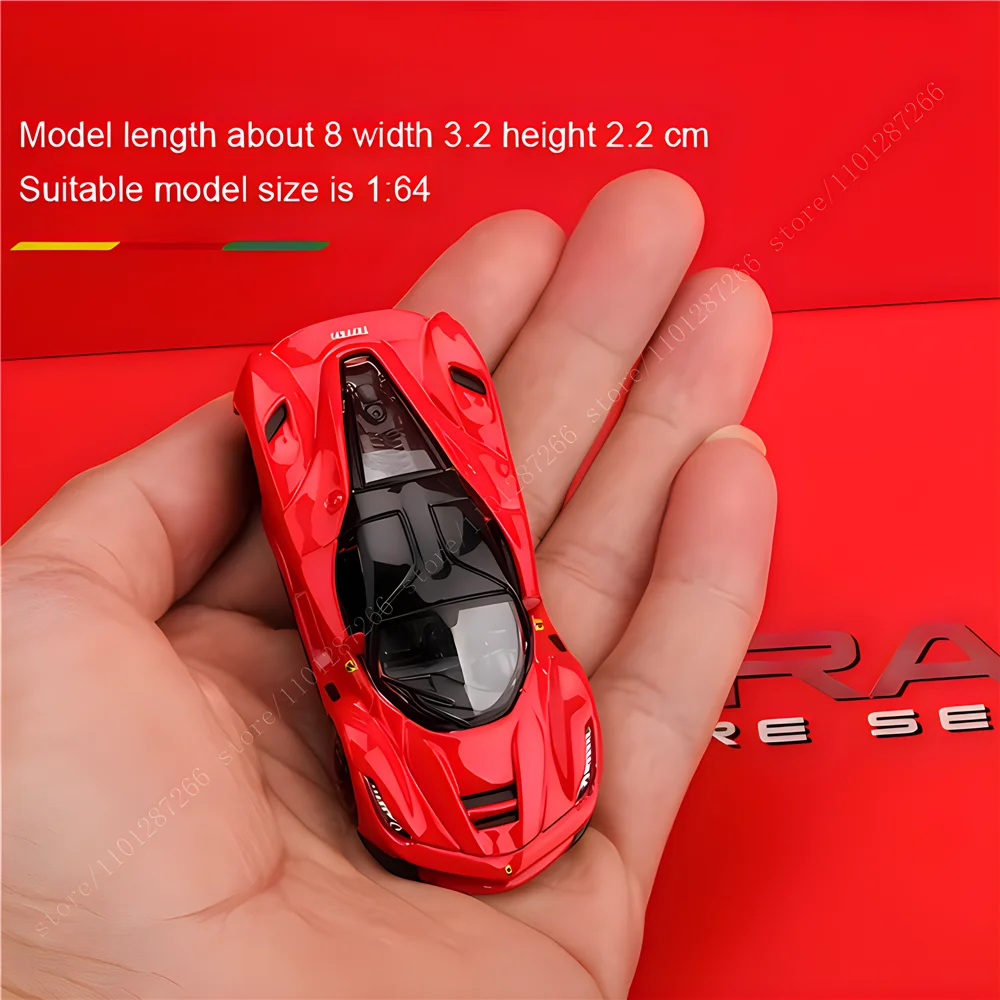 Bburago 1:64 Ferrari 458 Speciale Replica Car Model, Scale SF90 F40 F50 458 488 Enzo Laferrari Diecast Miniature Art Kid Boy Toy