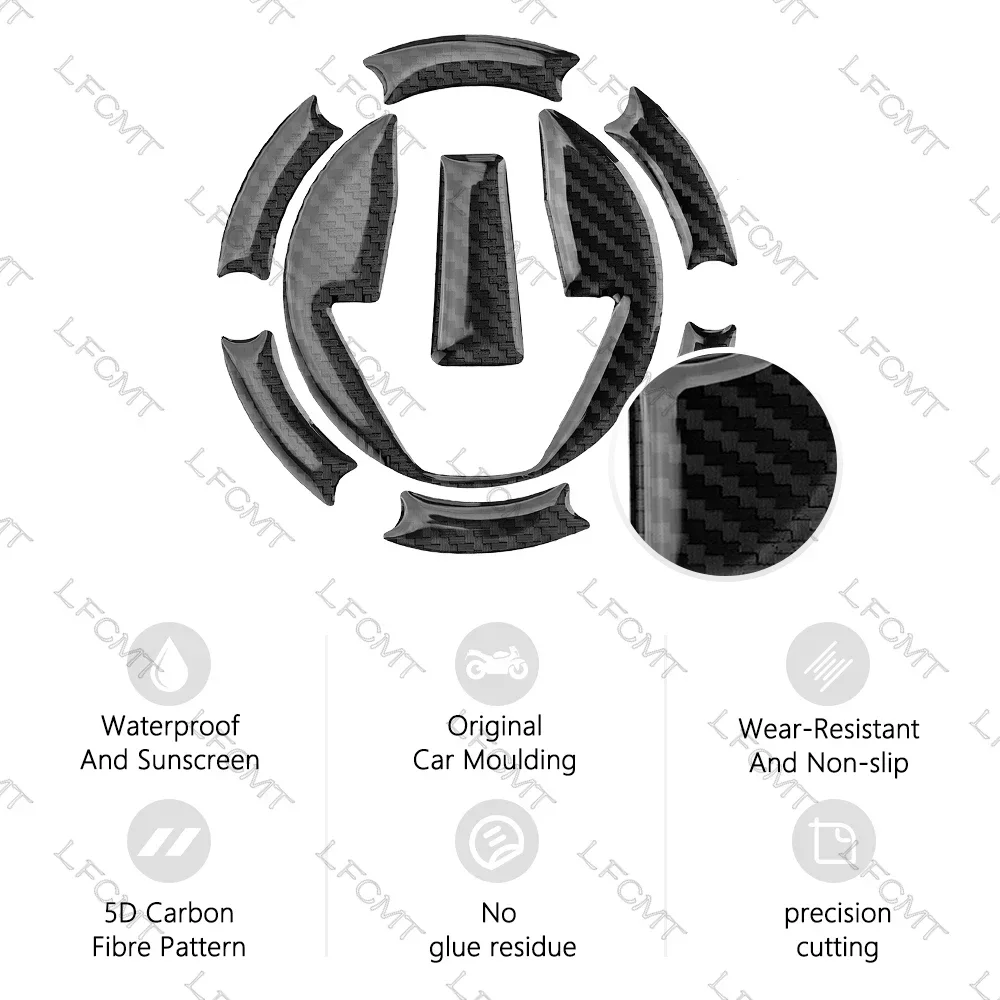 Motorcycle Fuel Gas Oil Cap Decals Tank Pad Protector Sticker For Kawasaki Yamaha Suzuki Honda BMW KTM DUCATI Triumph Aprilia