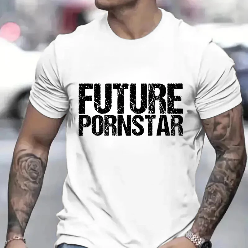 Мужские футболки с коротким рукавом, коротким рукавом и круглым вырезом