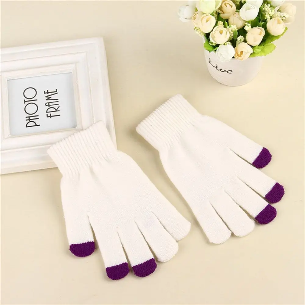 Cycling Driving Warm Elastic Mittens Full Finger Gloves Touch Screen Winter Gloves