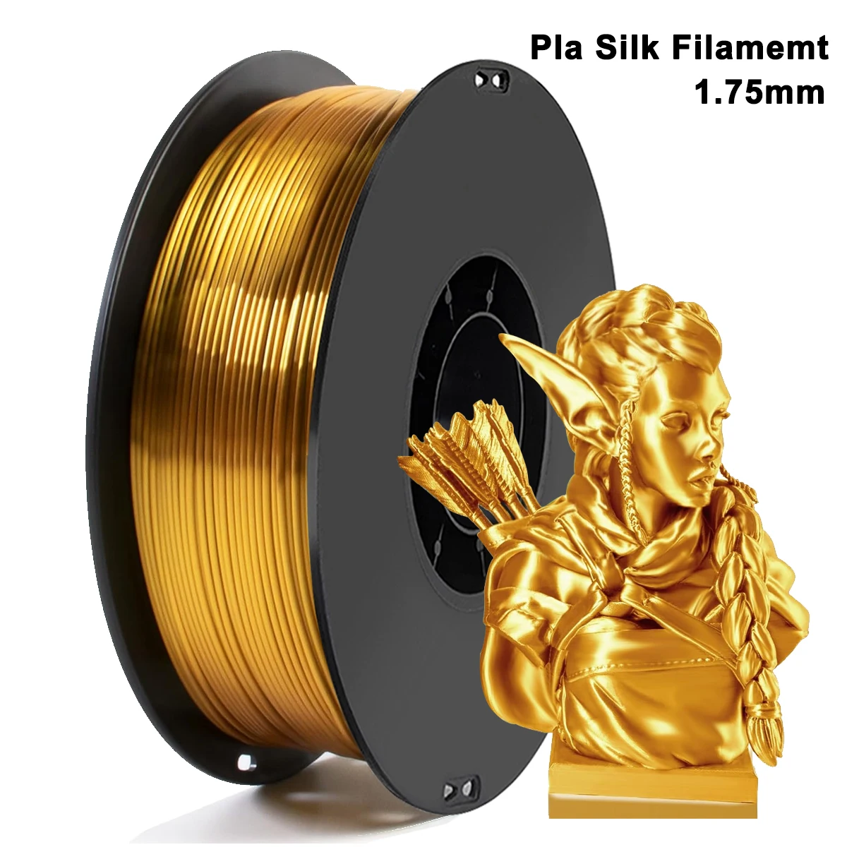 250gx4 خيوط طابعة ثلاثية الأبعاد PLA الحرير الذهب 1.75 مللي متر 250 جرام 500 جرام 1 كجم مواد طابعة ثلاثية الأبعاد pla الذهب خيوط الحرير سلك فراغ التعبئة والتغليف