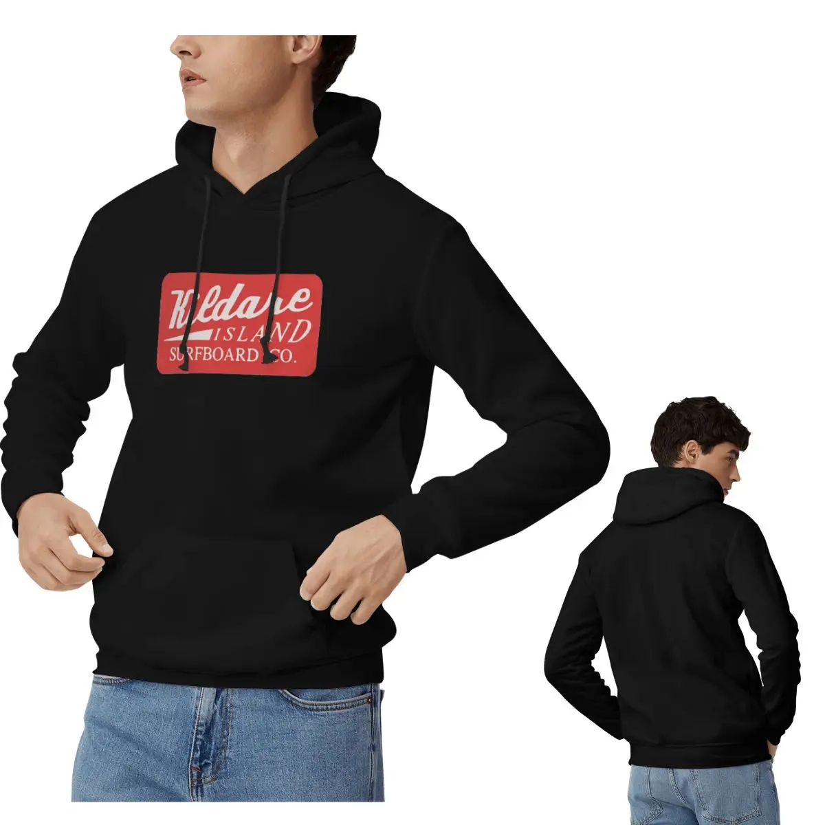 Kildare Island Surf هوديس الرجال النساء بلوزة كاجوال بلوزات موضة ملابس طويلة الأكمام الخريف الشتاء #1