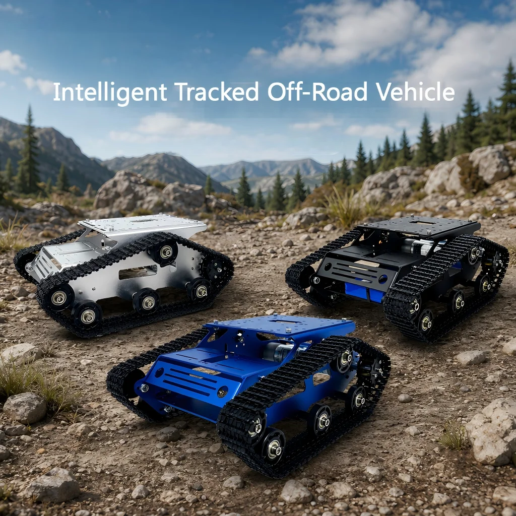 

Tracked Tank Chassis, ROS Robot, Open-source Development Platform, Mobile APP Control, Off-road
