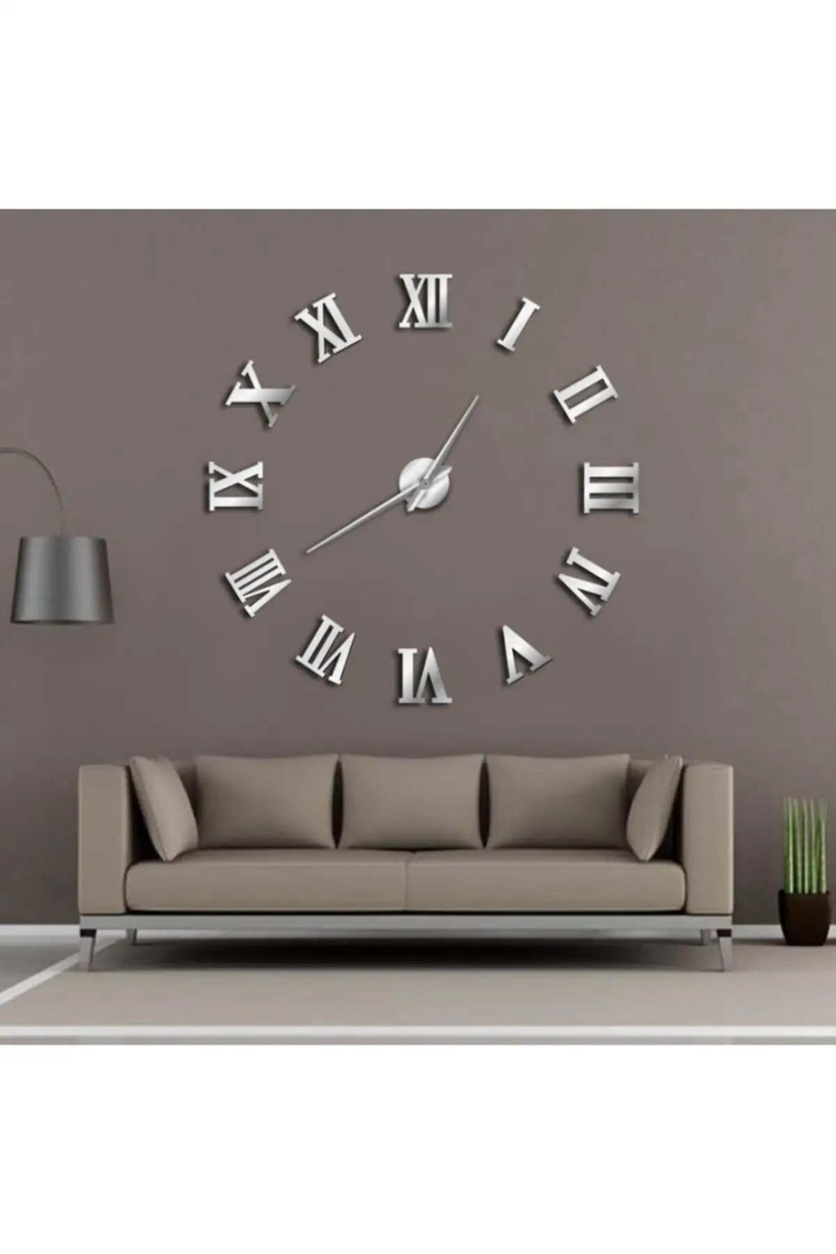 Uras 3d Roman Digit Top Big size Wall Clock Wall Clock Creative Home Decor