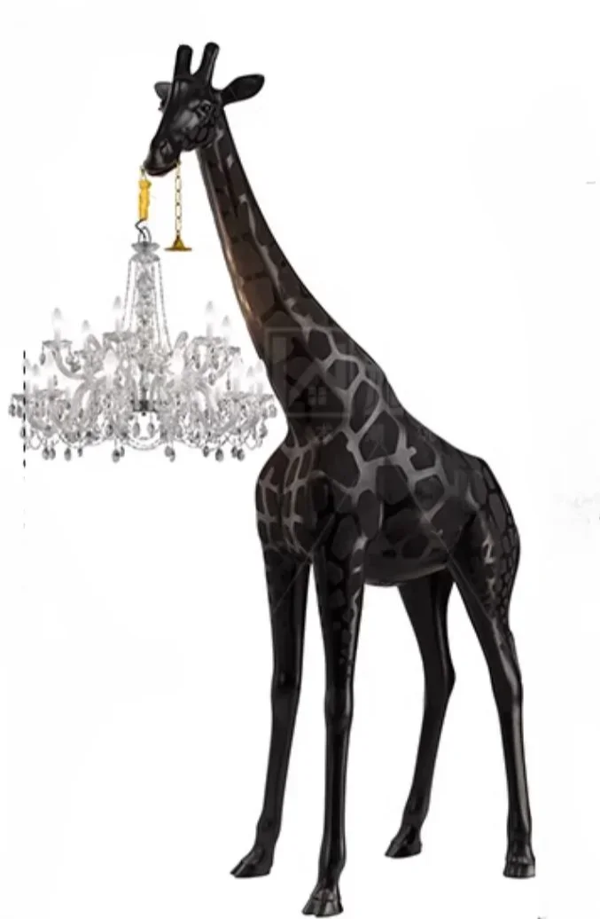 

ss newNordic Animal Sculpture Giraffe Floor Lamp Creative Exhibition Hall Hotel Lobby Decoration Floor Lamp