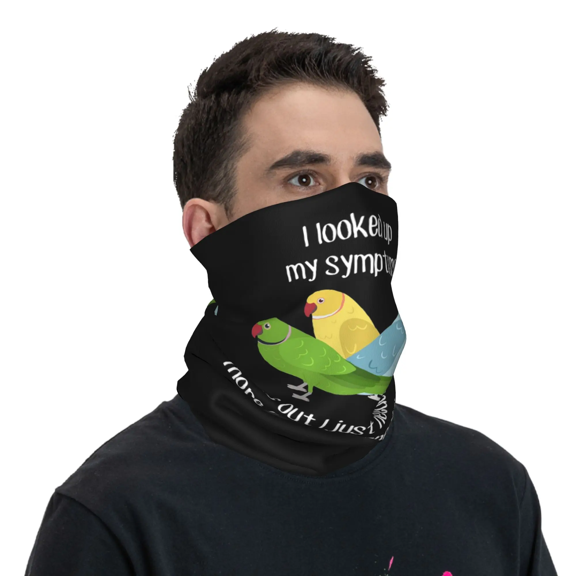 Need Yellow Ringneck Parrot Bird Bandana Neck Cover Printed Magic Scarf Balaclava Outdoor Sports for Men Women Adult Windproof view 5