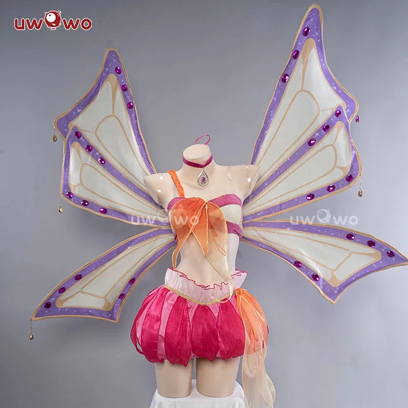 

LQIN STOCK UWOWO Bloomm Enchantixx Season3 Musaa Cosplay Costume Big Fairy Wings Cosplay Outfit Butterfly Fairy Wing