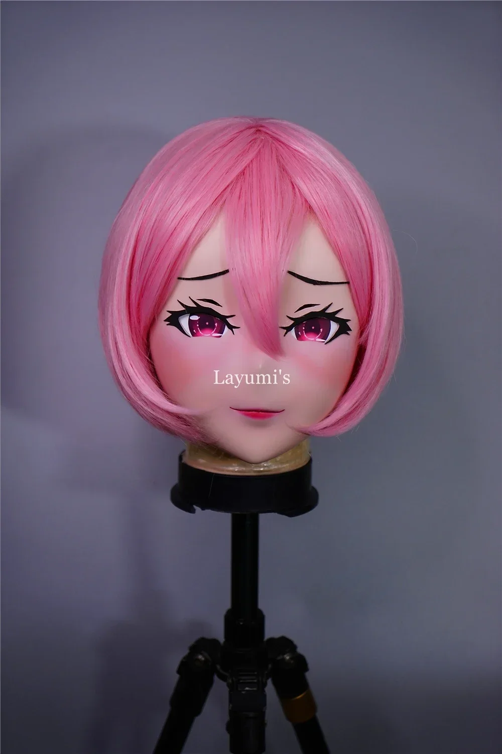 (JW08) Vrouwelijke Zoete Meisje Hars Half Hoofd Kigurumi Masker Met BJD Ogen Cosplay Japanse Anime Rol Lolita Masker Crossdress Pop