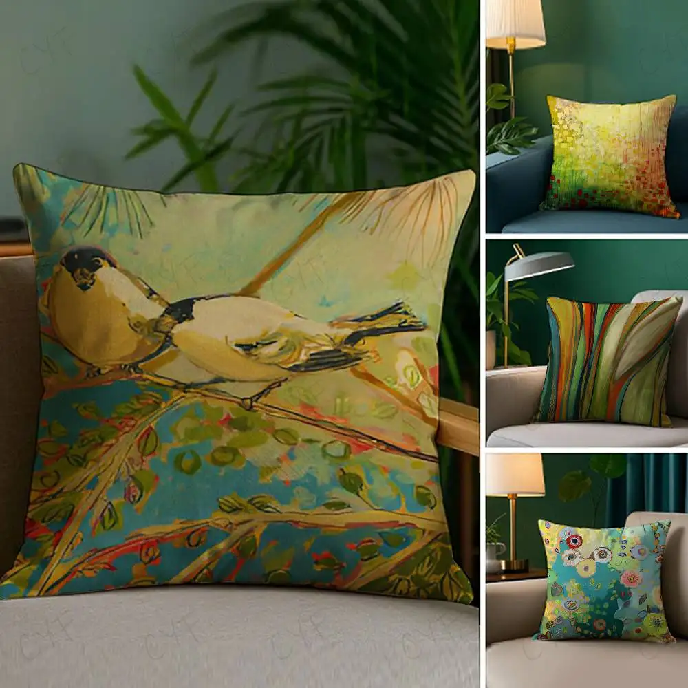 

Anime Abstract Paint Colorful Pillow Case Custom Printed Brushed Fleece Pillow, Baby Skin-Touch, Eco-Friendly Dye-Sublimation Cu