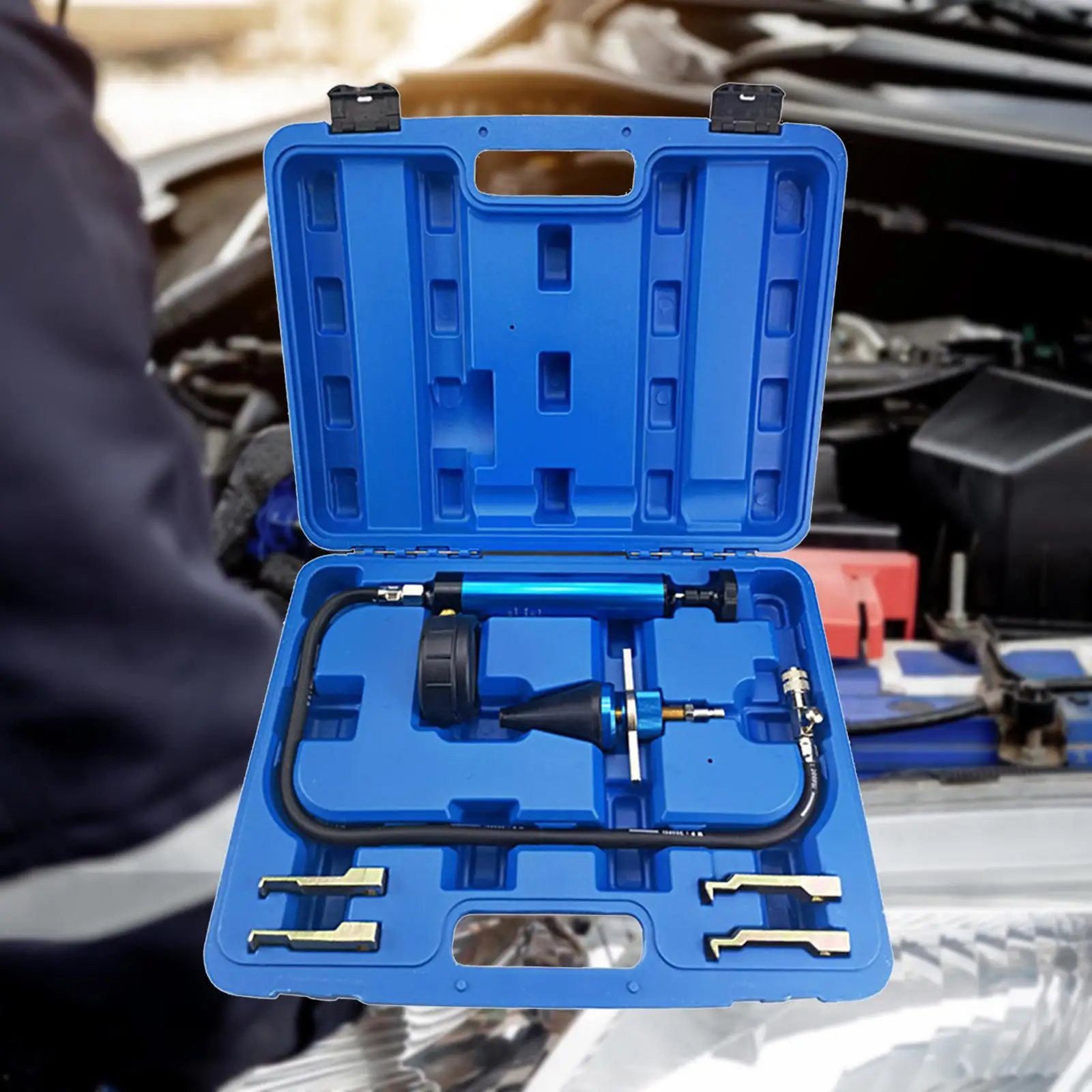 Generic مجموعة أدوات اختبار تسرب الضغط اختبار ضغط خزان المياه لشاحنات نظام تبريد السيارات نظام تبريد السيارات #4