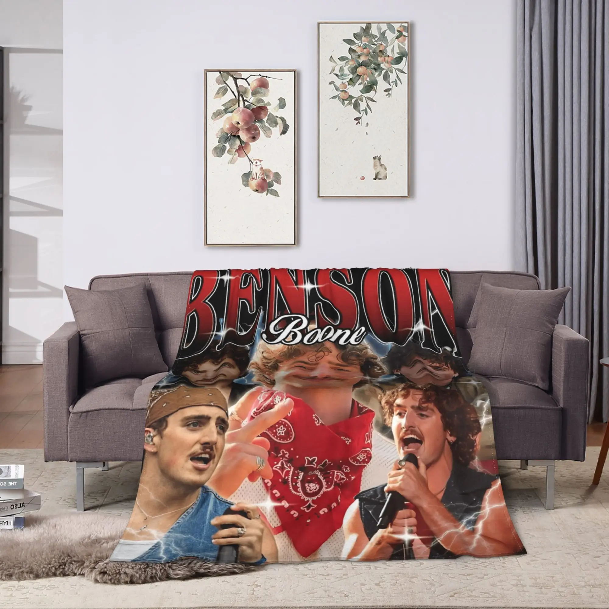 Benson Boone جولة بطانية لينة الدافئة الشارع الاتجاه أفخم رمي بطانية ل الأريكة كرسي التخييم الفانيلا المفرش غطاء السرير #2