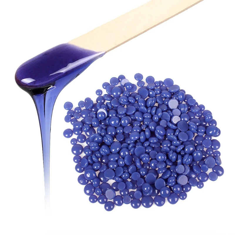 100g Whole Body Depilating Wax 10 Color Paper-Free Solid Hard Beeswax Hair Removal Beans Intimate Hair Removal Results Supplies view 4