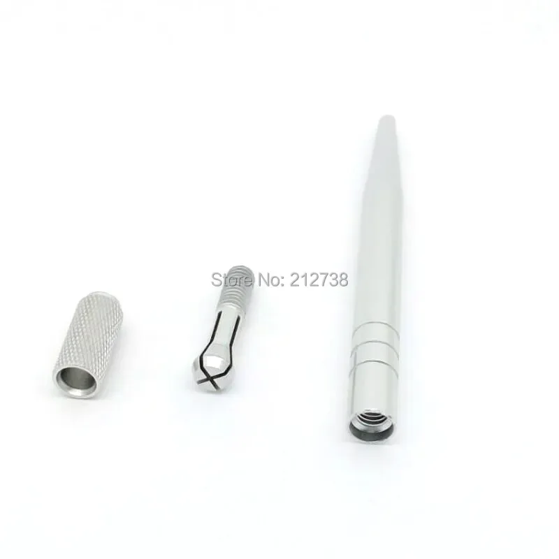 5 Pcs Tattoo Microblading Pen  Silver Color Tebori Pen Manual Tattoo Pen Machine for Permanent Makeup Pen Eyebrow