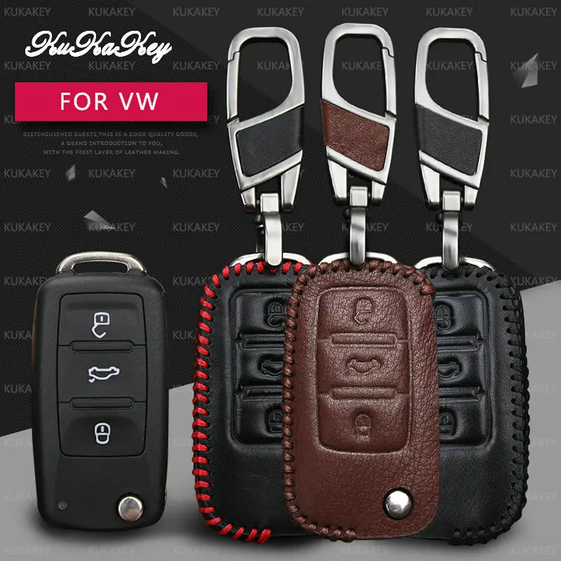 Flip Folding Car Key Case Cover For VW Polo Tiguan Passat Golf MK5 MK6 Jetta Eos Beetle Auto Key Cover Holder For Volkswagen