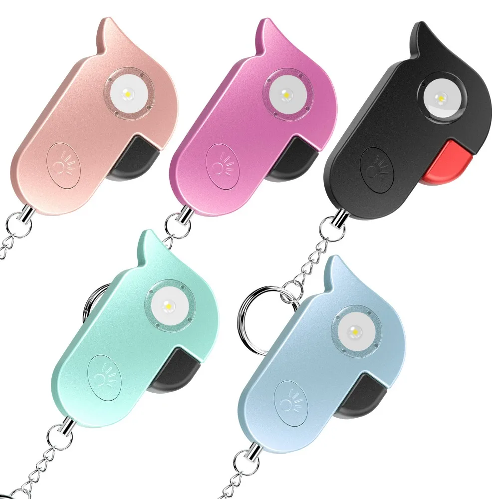على شكل طائر مكافحة الذئب إنذار المفاتيح المحمولة الشخصية الطوارئ صفارة الإنذار عبر الحدود بصوت عال مقاوم للماء جهاز الدفاع عن النفس للنساء #5
