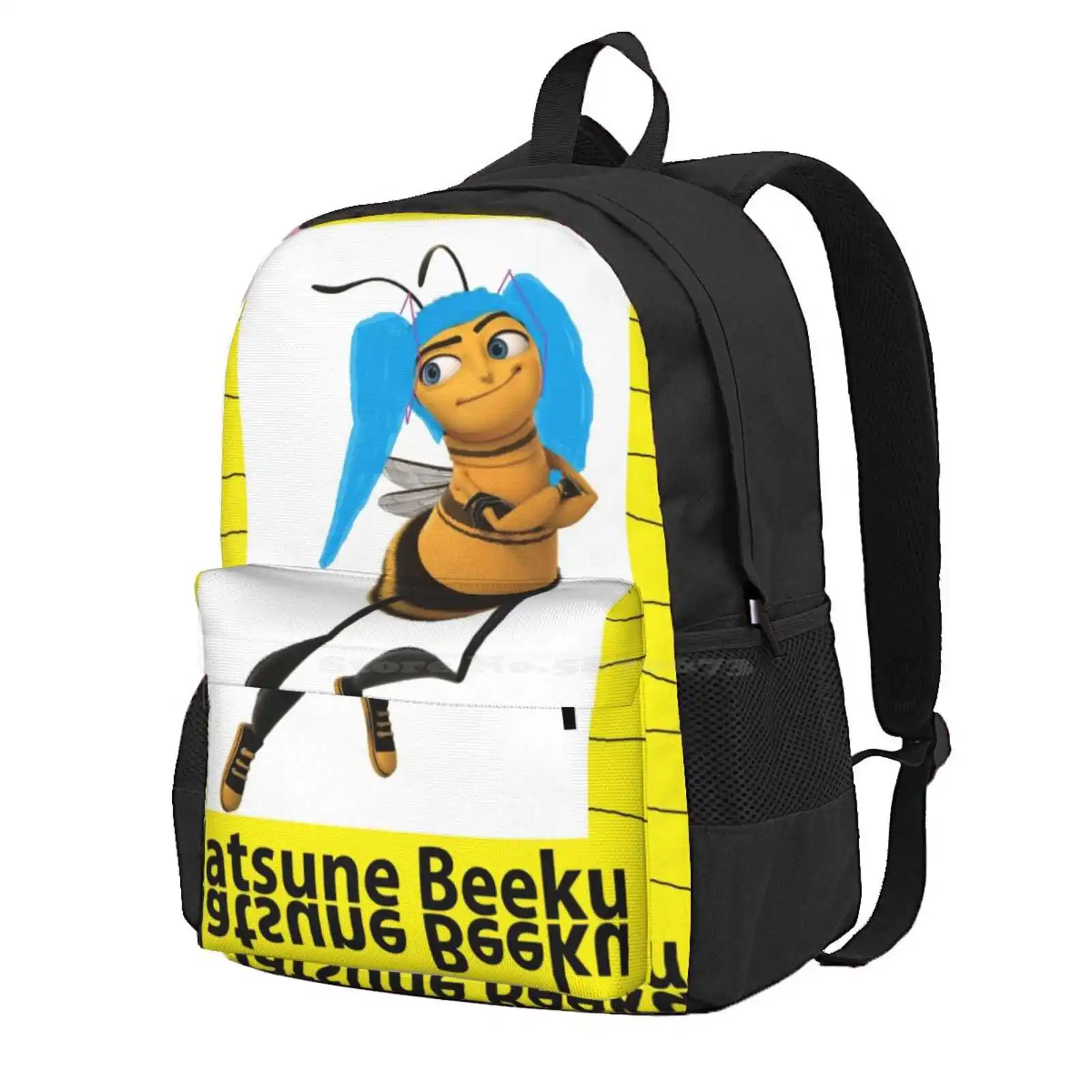 hatsune-beeku-20-mochila-bolsas-de-moda-abelhas-vocaloids-japao-manga-bee-movie-barry-b-benson-dank-memes-hot-sale