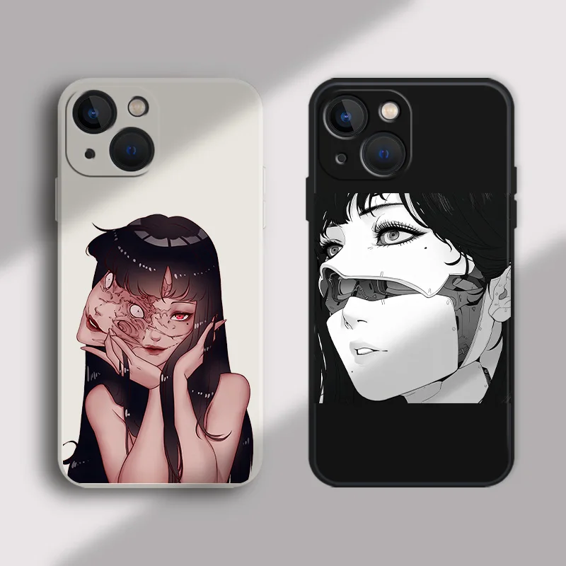 Tomie Kawakami Case For Samsung Galaxy A04 A04S A04E A14 A34 A54 A13 A23 A33 A53 A73 A13 A51 A71 A12 A22 5G Liquid Silicone Capa