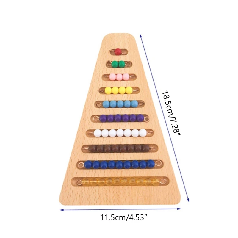 Rekenkralen speelgoed voor peuters Kleurrijke kralen 1-10 Telspel Wiskunde lesmateriaal Voorschoolse speelgoed