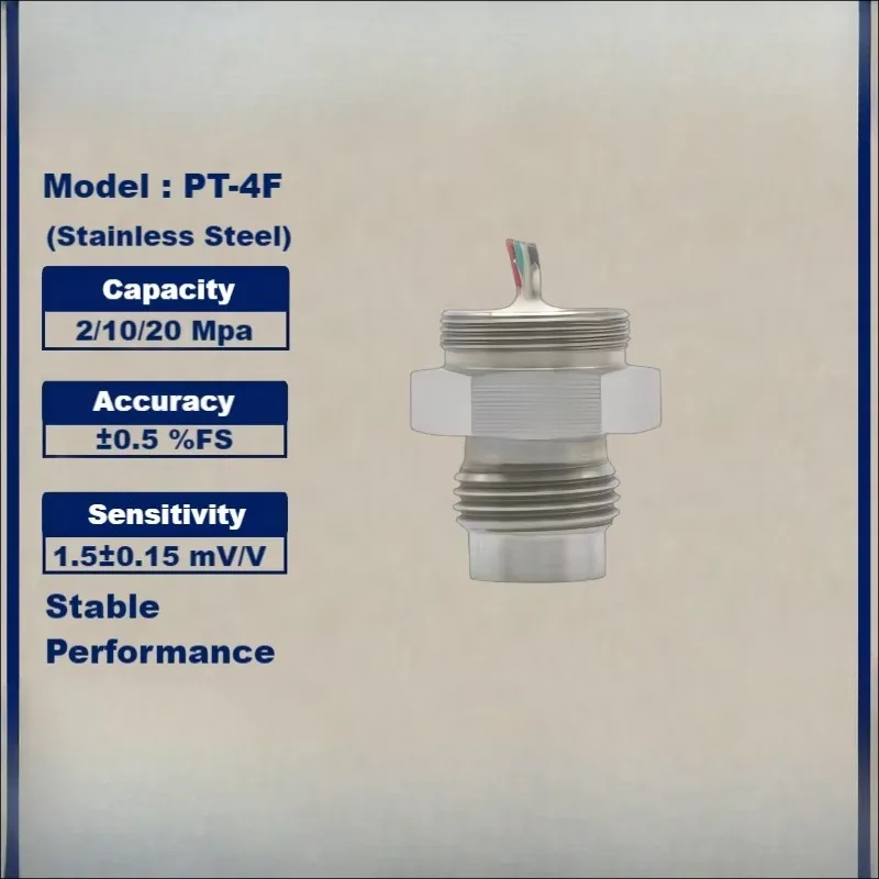 Pressure Sensor Strain Gauge PT-4F Capacity 2Mpa10Mpa20Mpa Weighing Scales Instruments Force Sensor Pressure