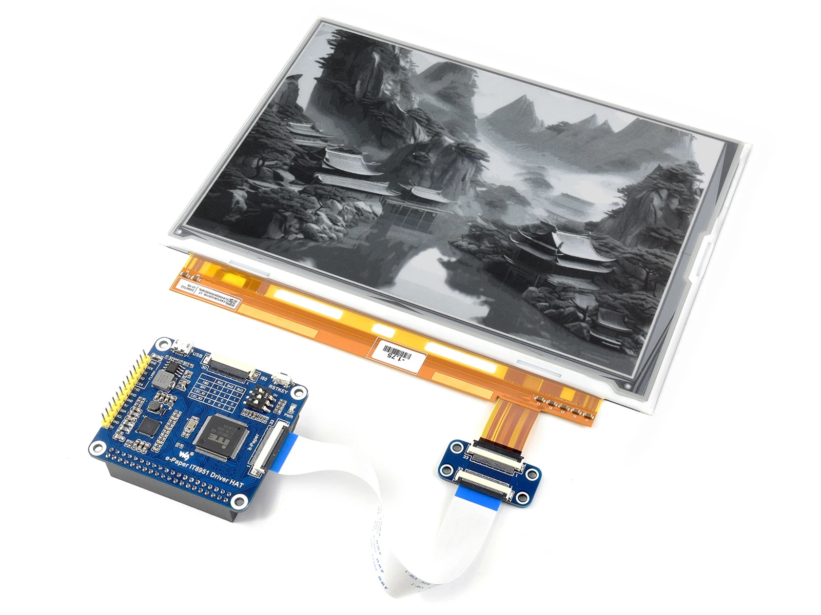 1200*825, 9.7Inch E-Ink Display Hoed Voor Raspberry Pi, IT8951 Controller, usb/Spi/I80 Interface ..