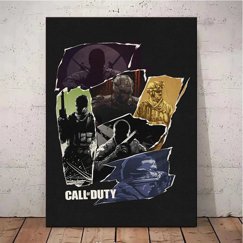 Call of Duty Operators Classic Game Posters and Prints Canvas Printing Retro Wall Art Picture for Living Room Home Decoration