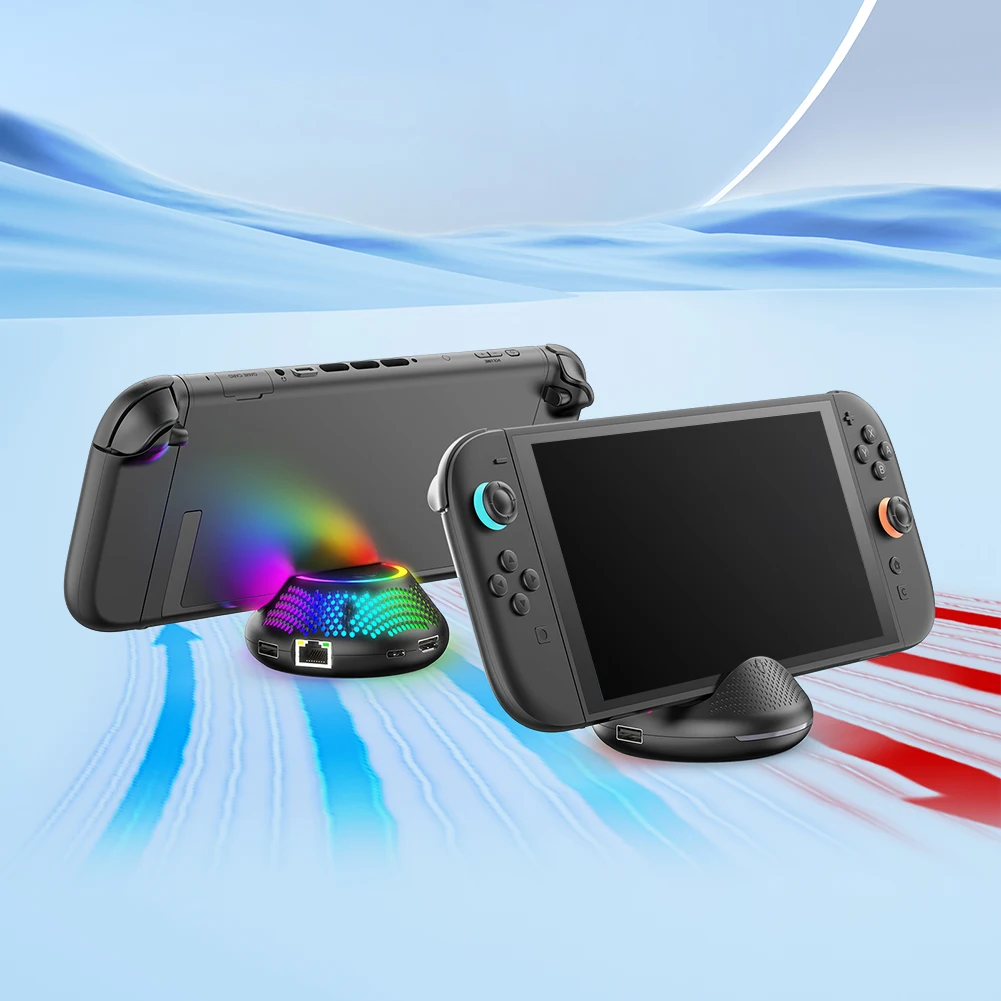 

Портативная док-станция для телевизора, зарядная док-станция с 4K HDMI-совместимым выходом/портом типа C/USB-порта для Nintendo Switch2