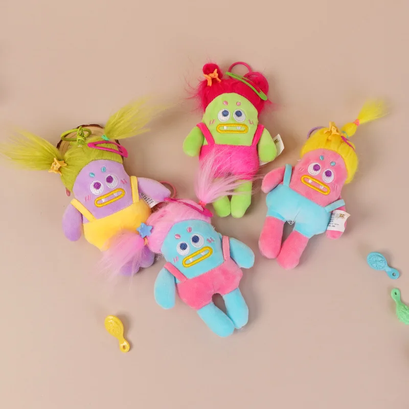 Nieuwe Netflix Lelijke Kleine Monster Pluche Pop Sleutelhanger Creatieve Grappige Cartoon Knuffel Rugzak Hanger Paar Geschenken