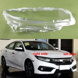 For Honda Civic 2016 2017 2018 2019 High Standard LED Headlamp Cover Transparent Lampshade Lamp Headlight Shell Lens Plexiglass