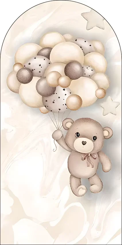 

Mehofond на заказ 2-сторонний воздушный шар Oh Baby Bear детский день рождения детский душ чехлы Chiara арка фон Декор фон фото